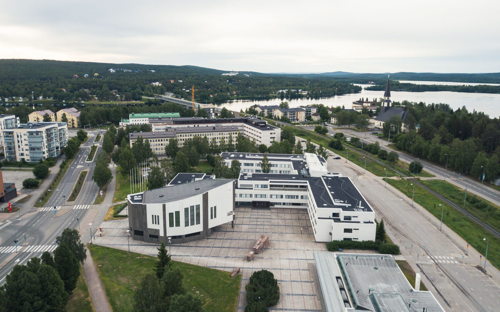 Alvar Aalto centre in Rovaniemi, Lapland, Finland